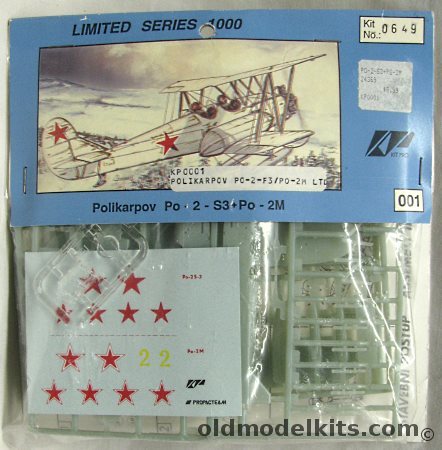 KP 1/72 Polikarpov Po-2 S3 / Po-2M - Soviet Air Force - Bagged, KP0001 plastic model kit